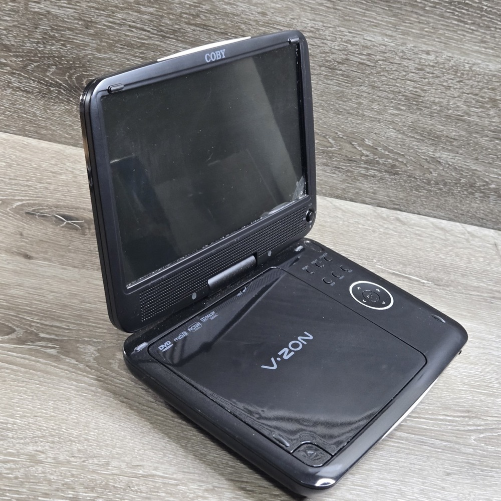 Coby TF-DVD9109 Portable DVD Player Unisex 9in Black V-Zon Tested